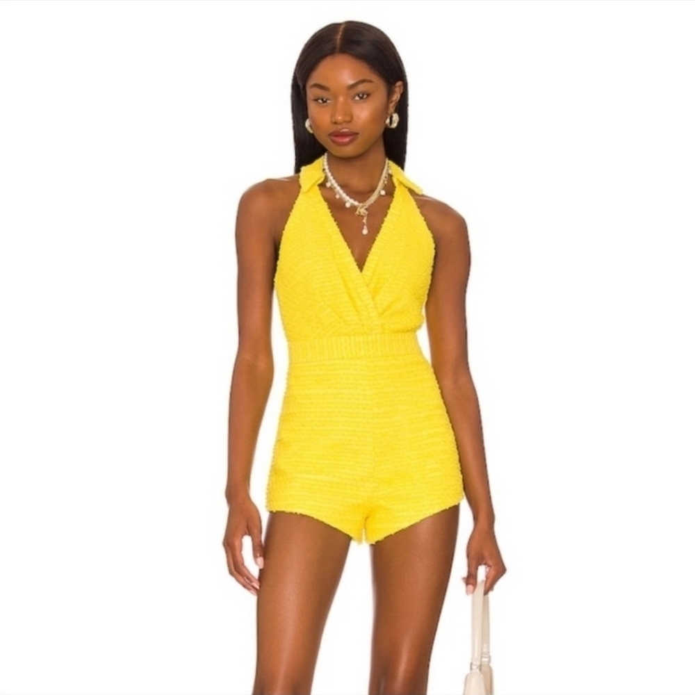 NEW Assignment Ariel Romper in Soliel Yellow Size S